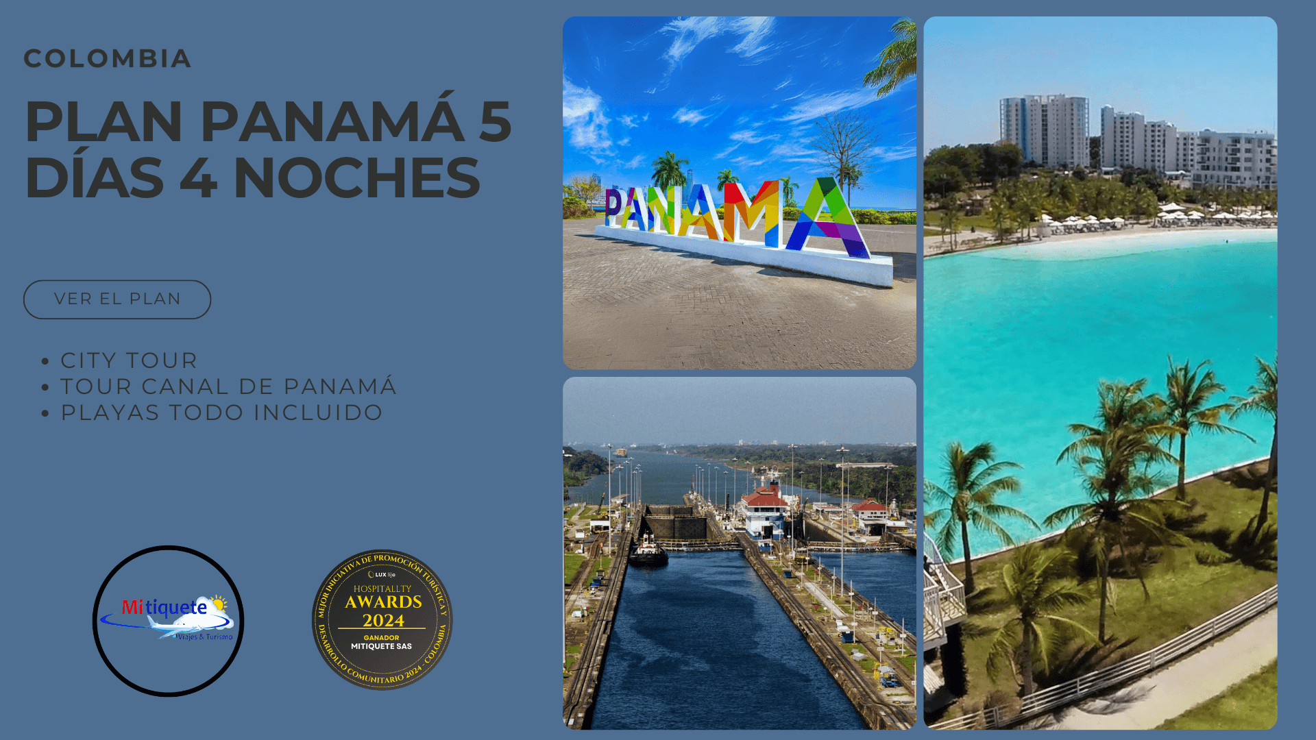 Plan Turístico Panamá 5 Días 4 Noches - City Tour, Canal de Panamá y Playas Todo Incluido | Tours 2025