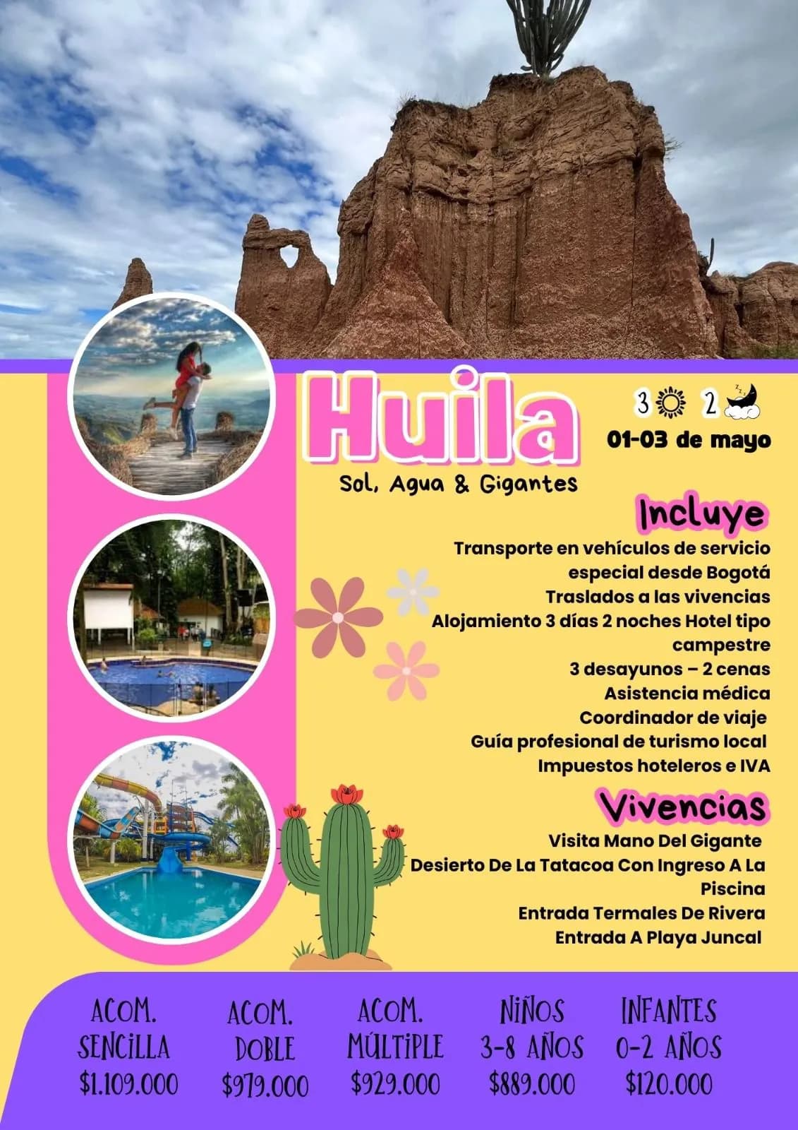 OPCION 2 SALIDAS BOGOTA TERRESTRE - DESDE BOGOTA