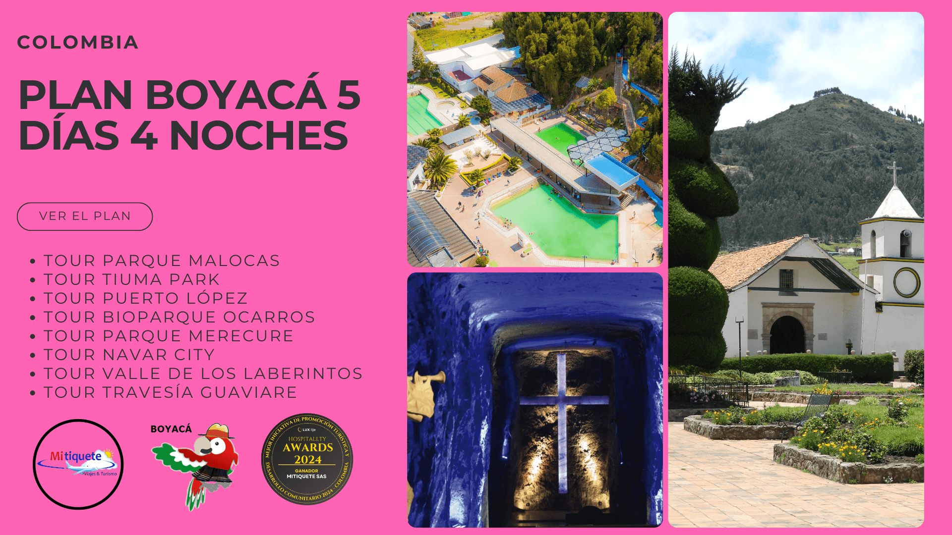 Plan Turístico Boyacá 5 Días 4 Noches - Paipa, Villa de Leyva, Zipaquirá, Ráquira, Monguí, Nobsa, Laguna de Tota y Chiquinquirá | Tours 2025