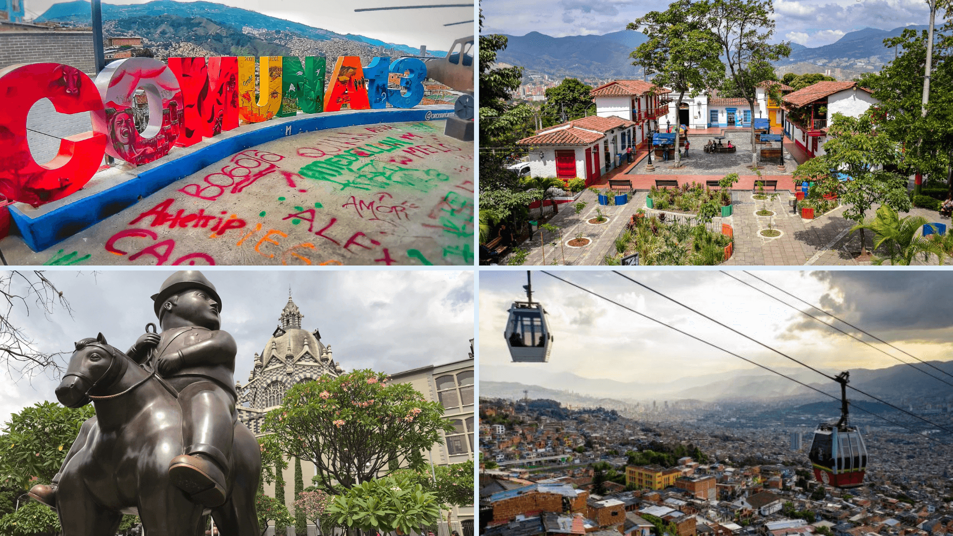 Plan Turístico Medellin 4 Días 3 Noches - City Tour, Comuna 13,  Guatapé, Represa, Piedra del Peñol
